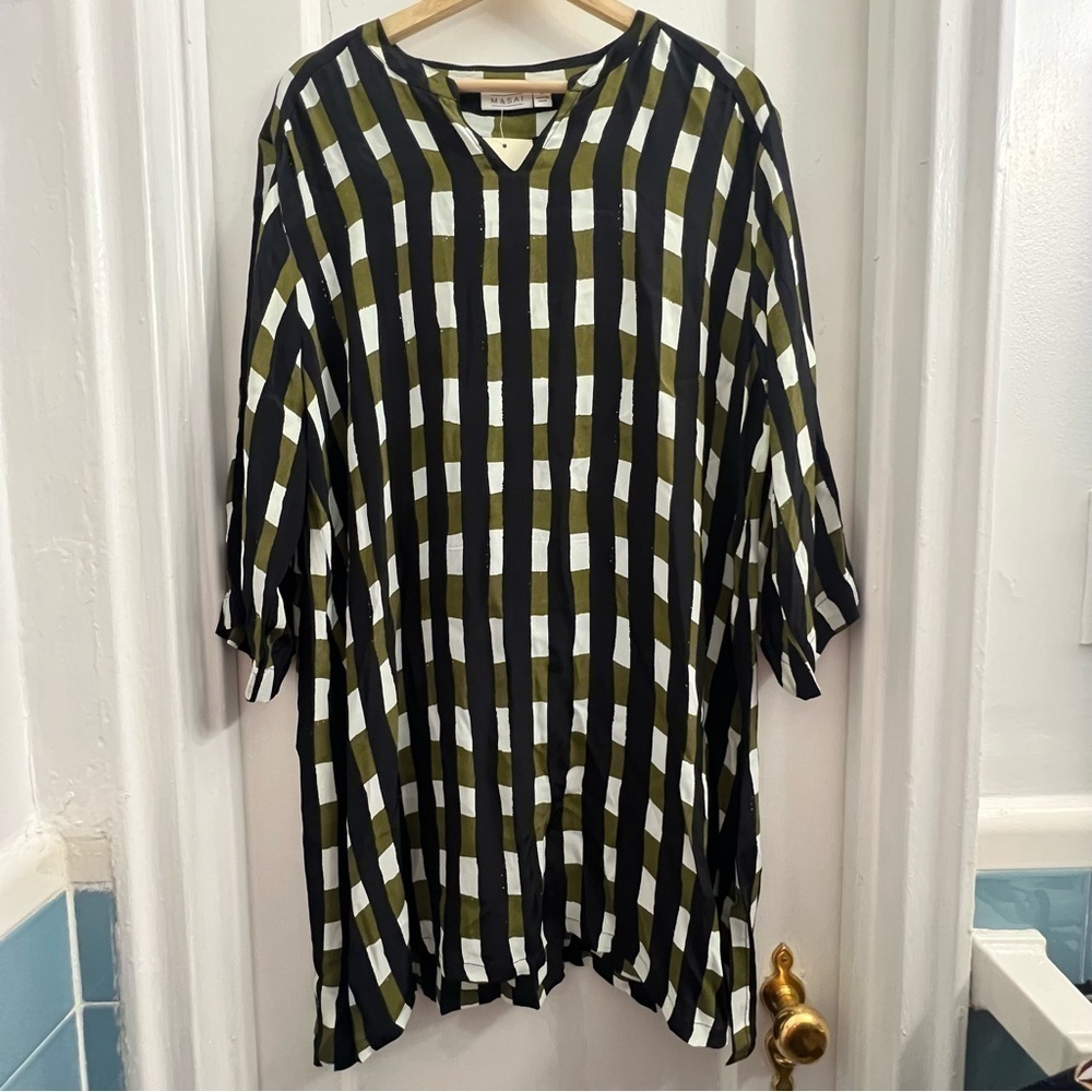 Masai Copenhagen Gravis‎ Tunic, olive and black size L - Picture 3 of 7